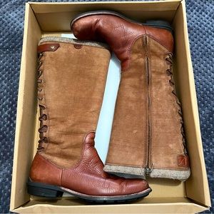 UGG Smithfield tall leather and suede boots 8.5